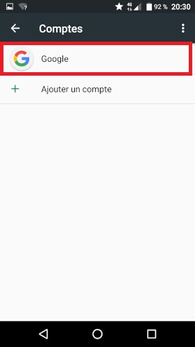 Supprimer un compte Google sur votre Crosscall Trekker X3.